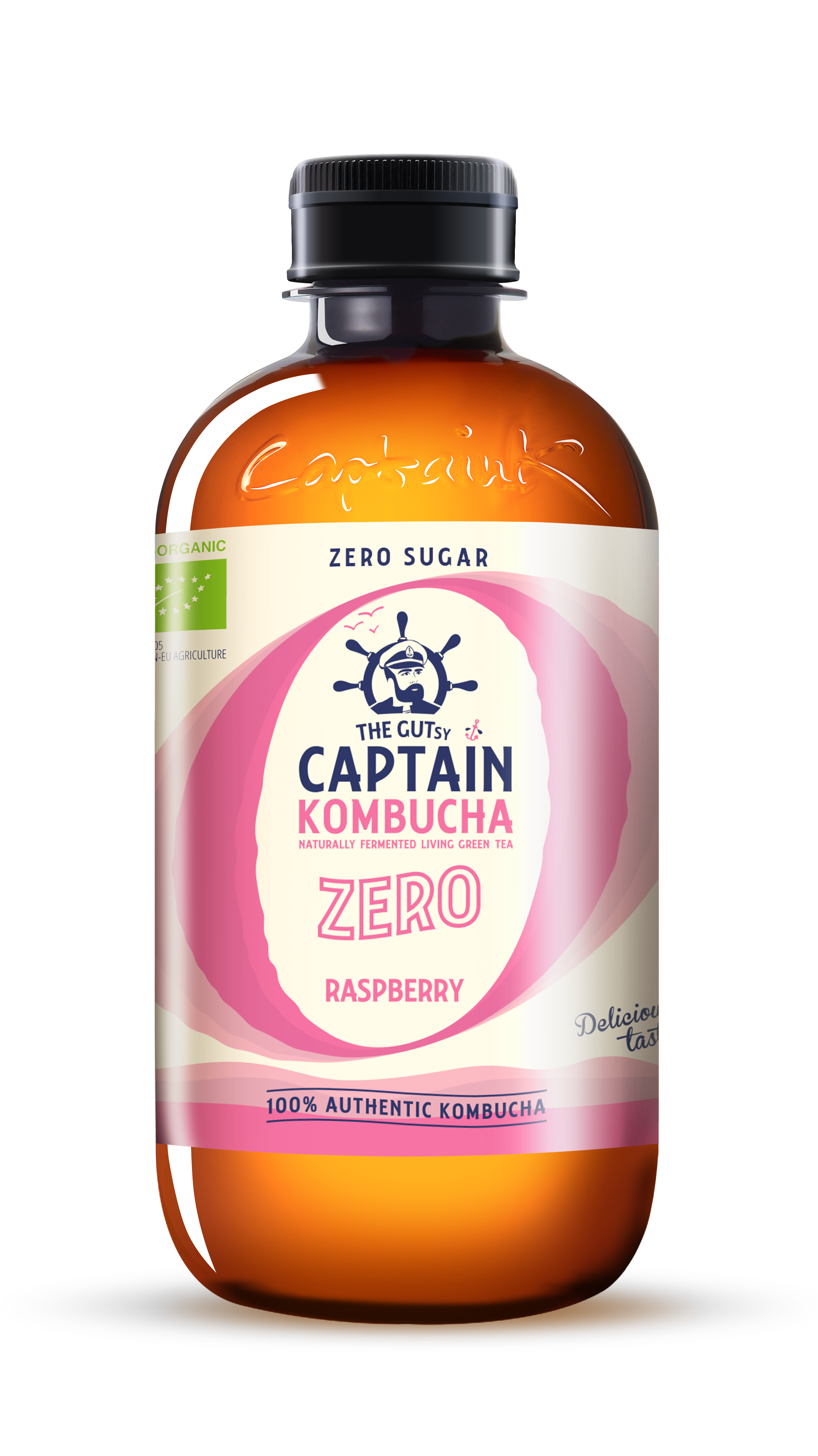 The Gutsy Captain Kombucha Zero Raspberry BIO